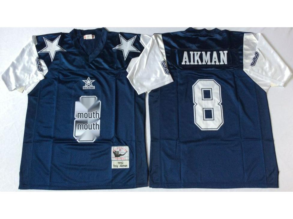 Dallas Cowboys Şöhretler Salonu Rugby Forması - Vintage #21 #22 MN Sınırlı Üretim