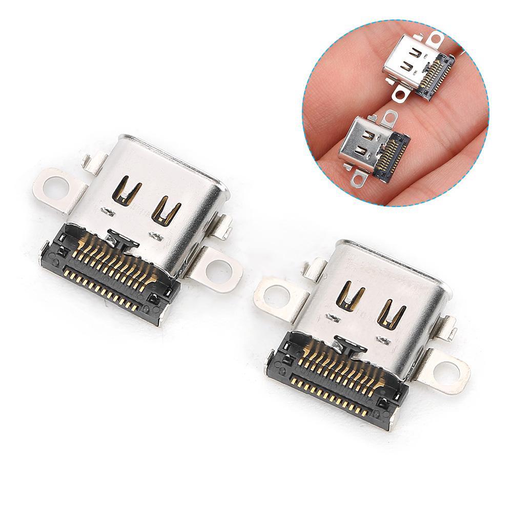 2Pcs Charge Port Interface for Nintendo Switch NS Game Machine Power Supply TypeC