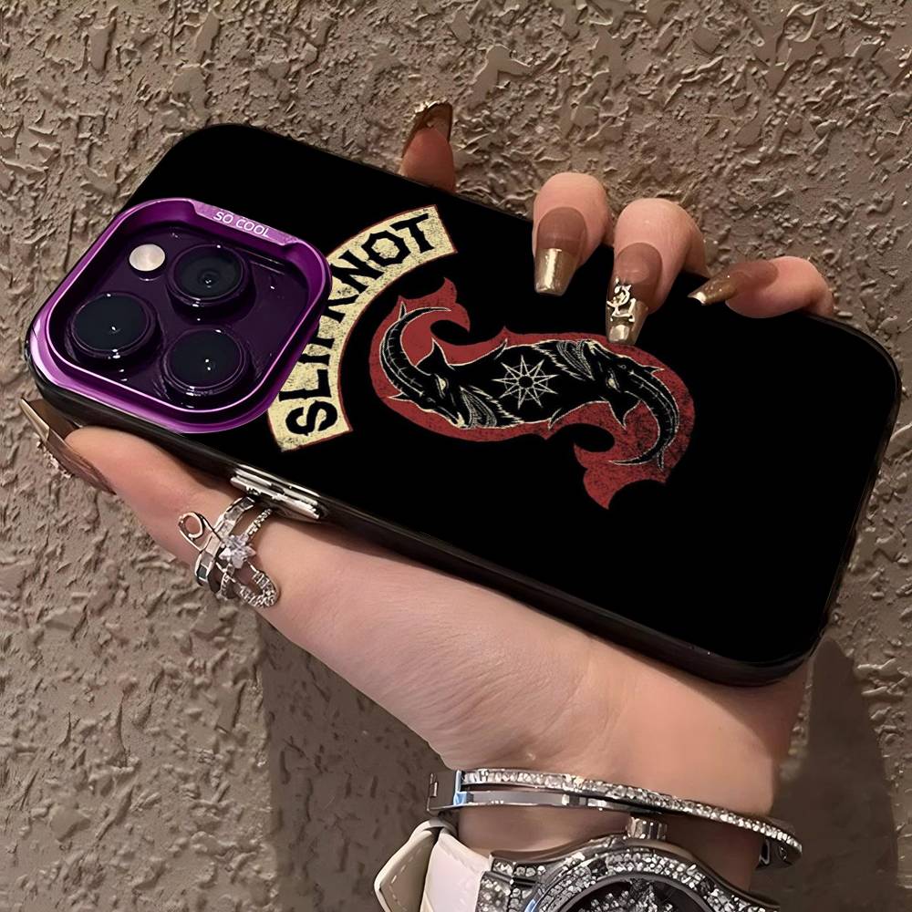 Slipknot Band Phone Case Color Silver Shell For IPhone 17 16 15 14 13 12 11 Pro Max Plus