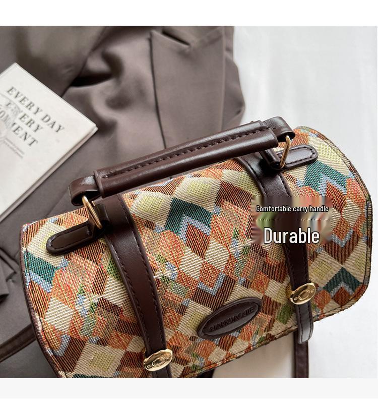 Textured Retro Women's Backpack Purse - 2025 Fashion Single Shoulder Crossbody Bag