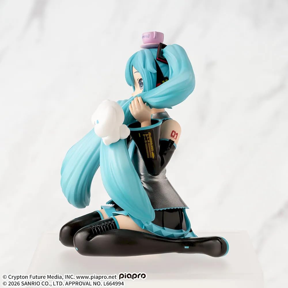 Hatsune Miku x Cinnamoroll Chokonose Premium Figure Hatsune Miku x Cinnamoroll Mofutto - - Ver.