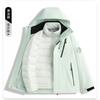 3-in-1 Detachable Waterproof Windproof Hiking Jacket With 90% Down Insulated Liner Men Women Outdoor Trekking Camping