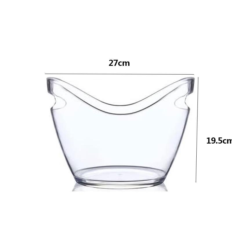 BAILOCK Transparent Plastic Ice Bucket