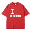 I Love Mitski Print Tshirt Men Women Fashion Casual Oversized T-shirts Unisex Pure Cotton Short Sleeve Tees Vintage Streetwear