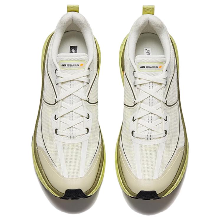 Anta Champion All Walk 2 Comfortable Breathable Non-Slip Low-Top Casual Running Shoes Men Sneaker White Green 112535534A-4