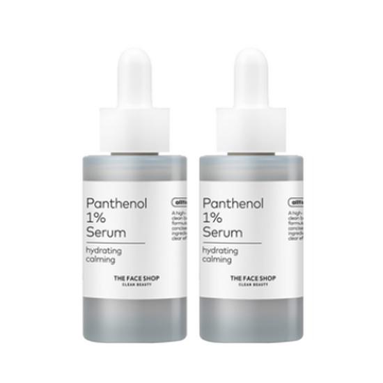 THE FACE SHOP Ultimate Panthenol 1% Hydrating Calming Serum 30 ml × 2