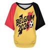 Women Casual V Neck Short Sleeve Pullover T Shirt Letter Print Top Loose Fit Lightweight Soft Fabric Suitable for Daily Wear