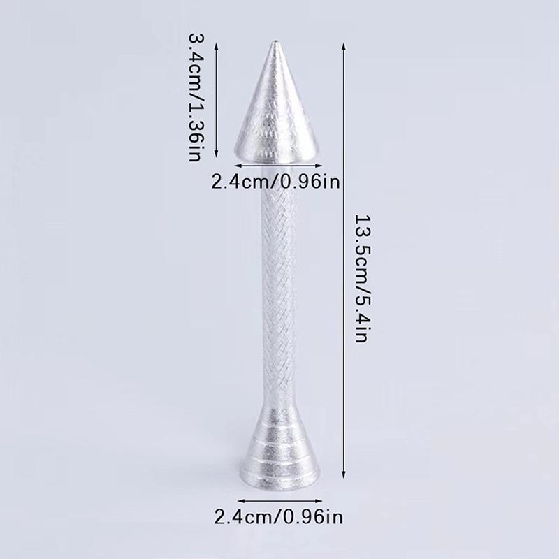 Aluminum Alloy Silver Flower Nail Flower Nail Holder Korean Flower Nail Mouth Baking Pastry Cone Holder Icing Flower Piping Rod
