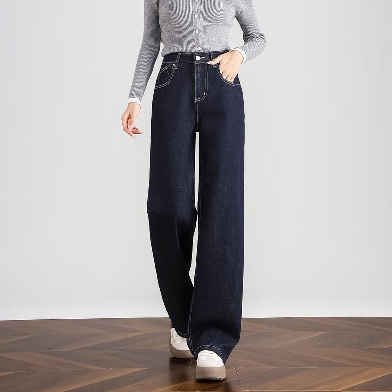 

Women s Fade-Resistant Straight Leg Mop Jeans S