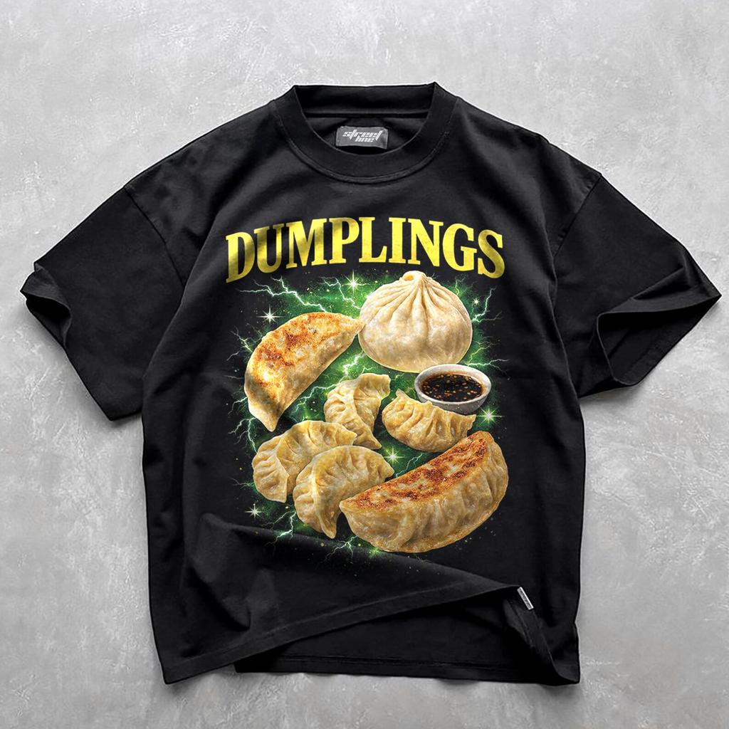 Dumpling shirt, Food T Shirt Funny, Crab Rangoon Meme tshirt, pierogi shirt, Y2k ironic stupid silly cursed shirt, 90s vintage homage tee
