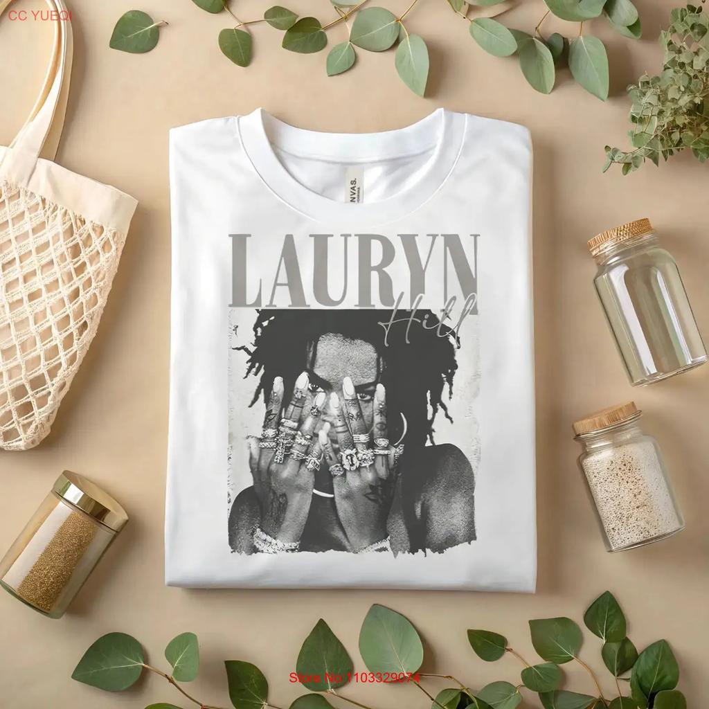 Lauryn Hill T Shirt Vintage Black and White A195 Vintage Washed Breathable Stretched Unisex Comfortable Streetwear Homme Casual