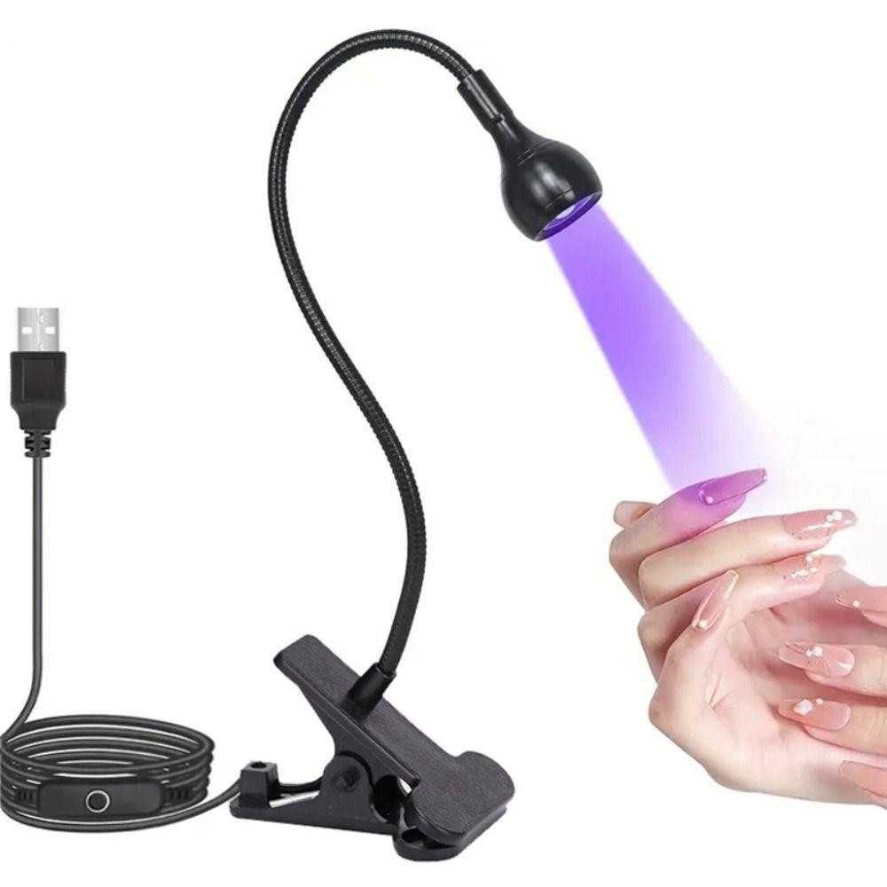 Clip-on UV Nail Lamp USB Manicure Salon Tools New Nail Dryer Light  For Gel Nails
