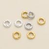 5Pcs/Pack 14/18k Gold Color Plated Big Hole Round Spacer Beads Cap for Jewelry Making Bracelet Necklace DIY Accessories