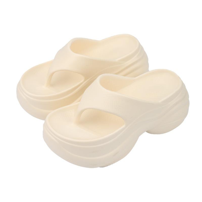. Thick Bottom Heightening Eva Cool Slippers Women Wear Seaside Beach Non-slip Home Indoor Household In Summer