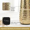 Металлическая ваза для цветов, Arrow Engrave Metal Vase (Golden, VA10074),  Behoma