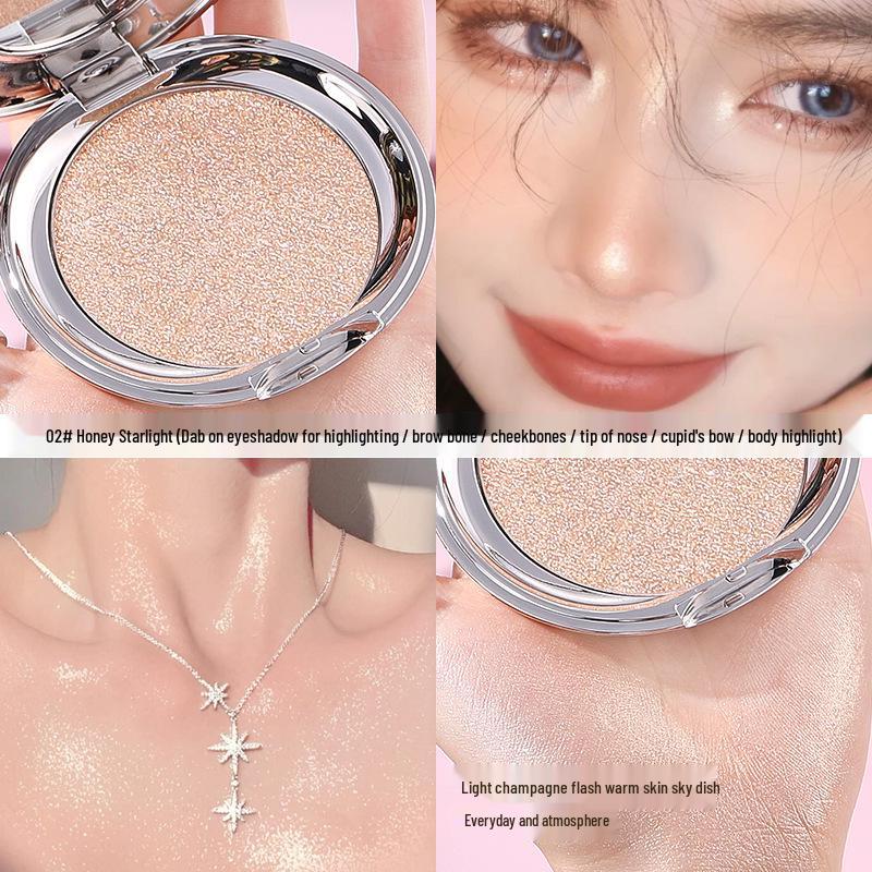 XUXU Starry River Highlight & Contour Palette - Matte & Shimmer Cream for Face Brightening