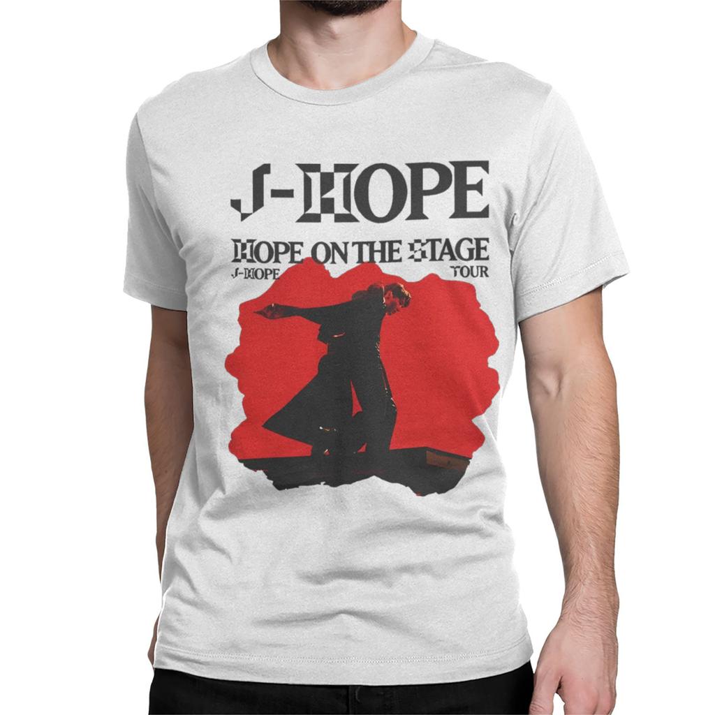Hope on the Stage Tour T Shirts for Men Women Cotton Vintage T-Shirts Crew Neck Tee Shirt Short Sleeve Clothing 4XL 5XL