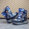 TUINANLE Boys' Winter Snow Boots, Non-Slip, Extra Warm, Medium To Large Sizes, Outdoor Hiking Footwear Children