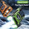 Trzyodporna Latarka z Dynamo Wodoodporne Wielofunkcyjne Radio Awaryjne z Bluetooth Solarowe Outdoor 5000ma