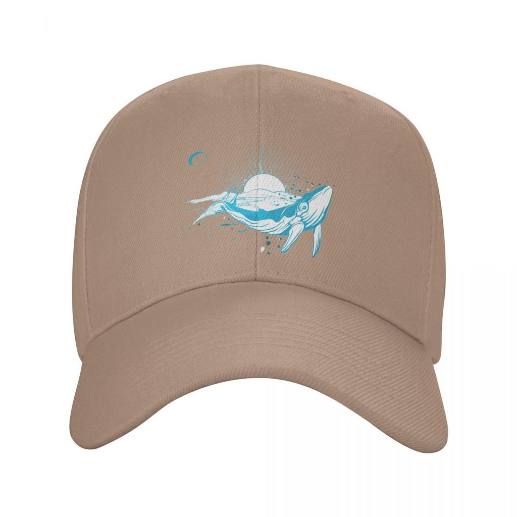 Cartoon Whale Ocean Animal Sunset Print Baseball Caps Fashion Men Women Hats Outdoor Cap Sports Baseball Hat Casquette