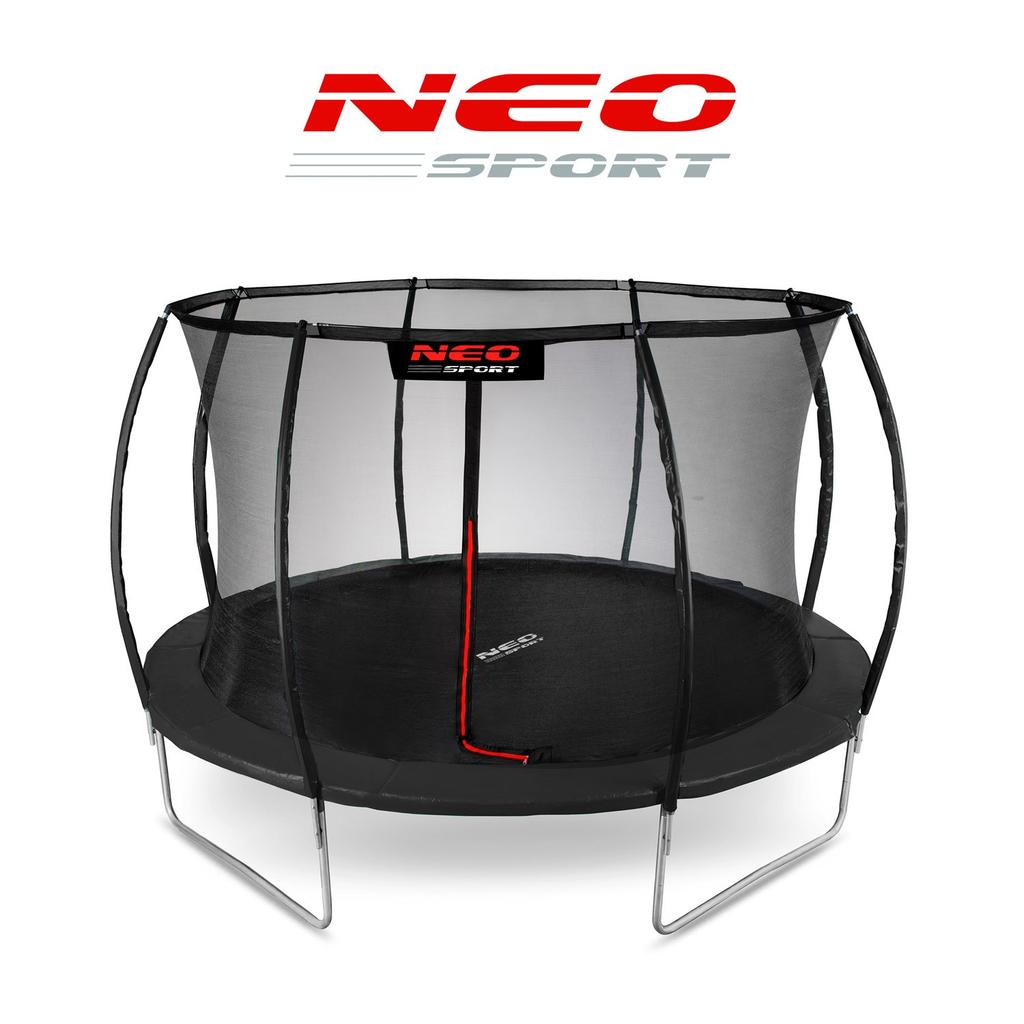Profiled Garden Trampoline 12Ft/374Cm With Internal Net Neo-Sport