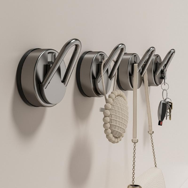 3Pieces Suction Cup Clip Portable Accessory for Secure Hanging in Bathrooms and Kitchens Clear Designs Hook Holders