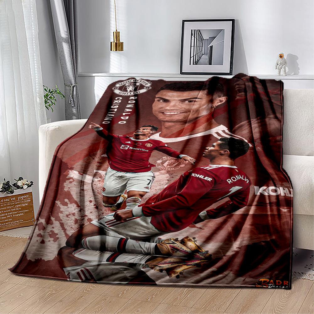 Cristiano Ronaldo Manchester Blanket Ultra-Soft Suitable for Office Chair Bedding Livingroom Four Seasons Universal Modern Style