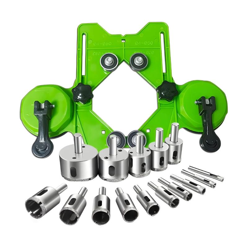 

Professional Tile Drill Bit Kit possesses 15 Measurements From 6mm To 50mm In Strong Metal Construction 1