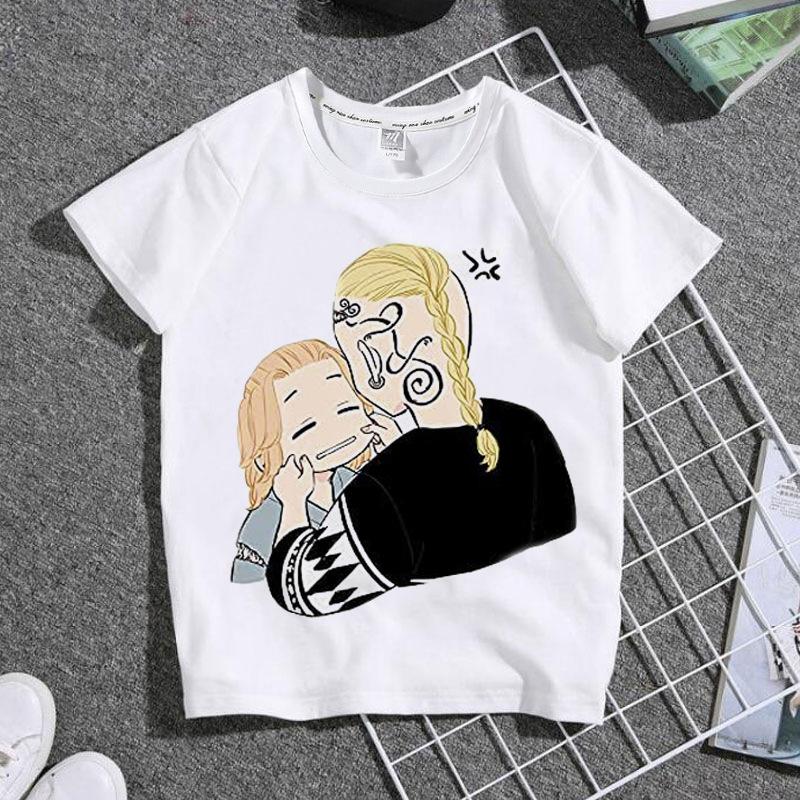Cute Harajuku Anime Tokyo Revengers Print Children T-Shirt Summer Loose Short Sleeve White Women Tops Boy Girl Tees Men Blouses