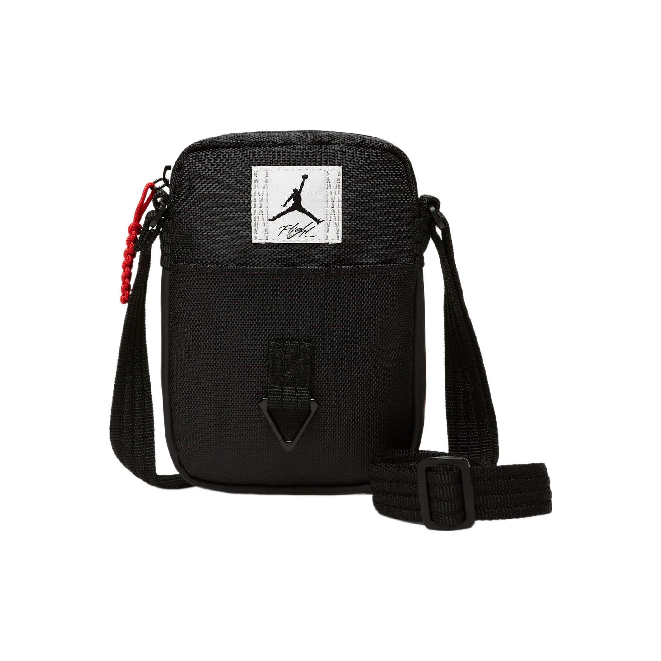 

Jordan Casual Sports Adjustable Shoulder Strap PU Polyester Combined Leather Crossbody Bag Unisex bags Black FB2917-010 Black
