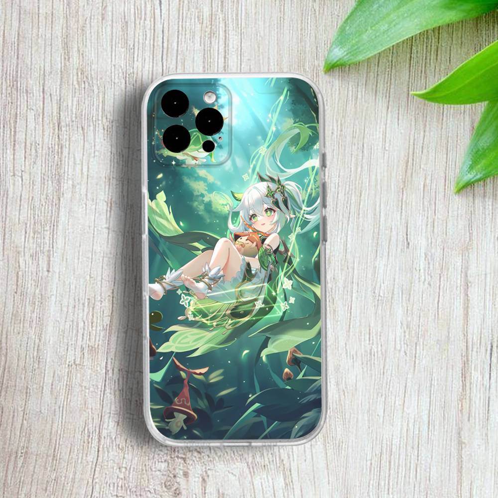 

Genshin I-Impact Nahida Phone Case For iPhone 17,16,15,14,13,12,11 Pro,Max,Plus,X,XS,XR,SE4,E Mini Transparent Soft Cover iPhone16