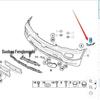 Fästen för främre stötfångare (Vänster höger) för BMW X5 E53 (51117116667/51117116668)