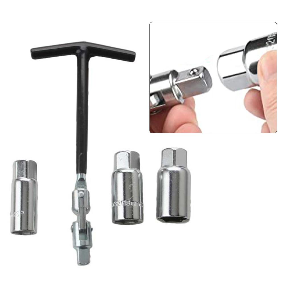 Socket Wrench Set Spark Removal Tool T-Handle Spark Socket Wrench