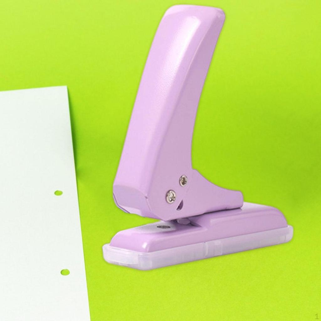 Single Hole Punch 40 Sheet Capacity Heavy Duty Labor Savings Handheld Puncher for Cards Art