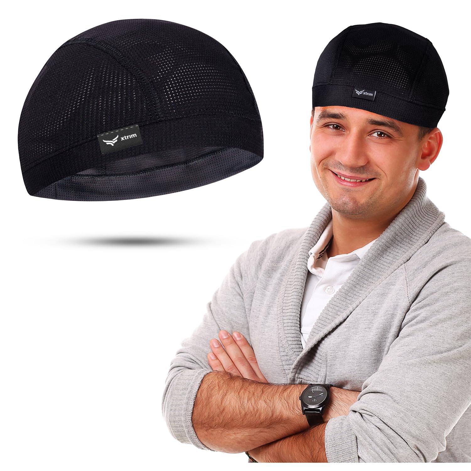 XTRIM Unisex Helmet Skull Cap for