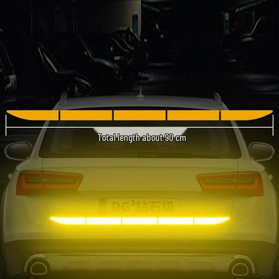 

Reflective Rear Trunk Car Anti-Collision Warning Sticker золотий/жовтий