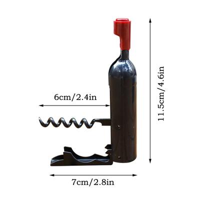 Deschizător de sticle de vin cu pompă de aer de siguranță cu tăietor de folie tirbușon de vin cu ac din oțel inoxidabil tirbușon cu presiune de aer pentru vin îndepărtător de dopuri