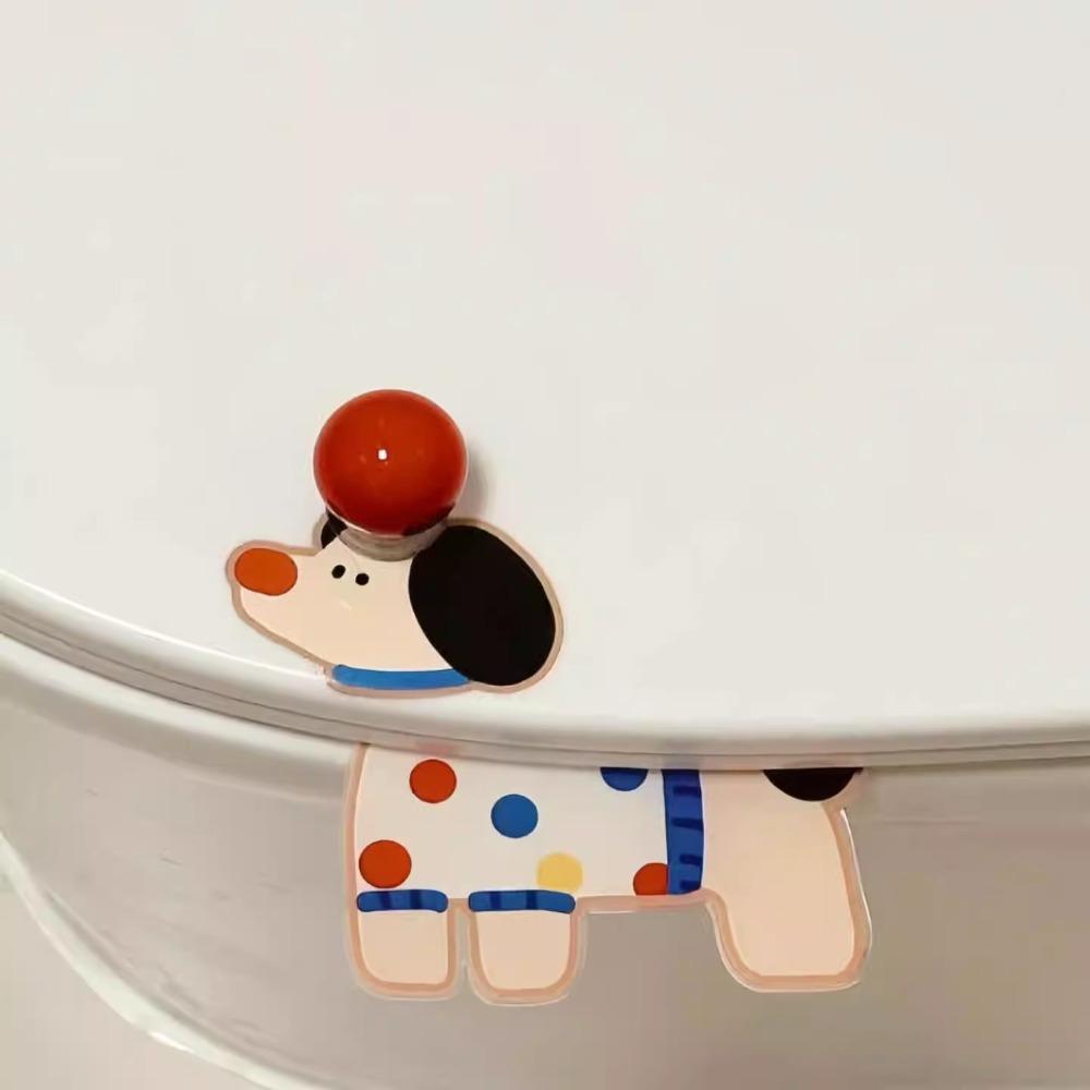 No-Touch Sausage Dog Toilet Lid Holder Acrylic Toilet Lifting Device Toilet Lid Opener  Travel