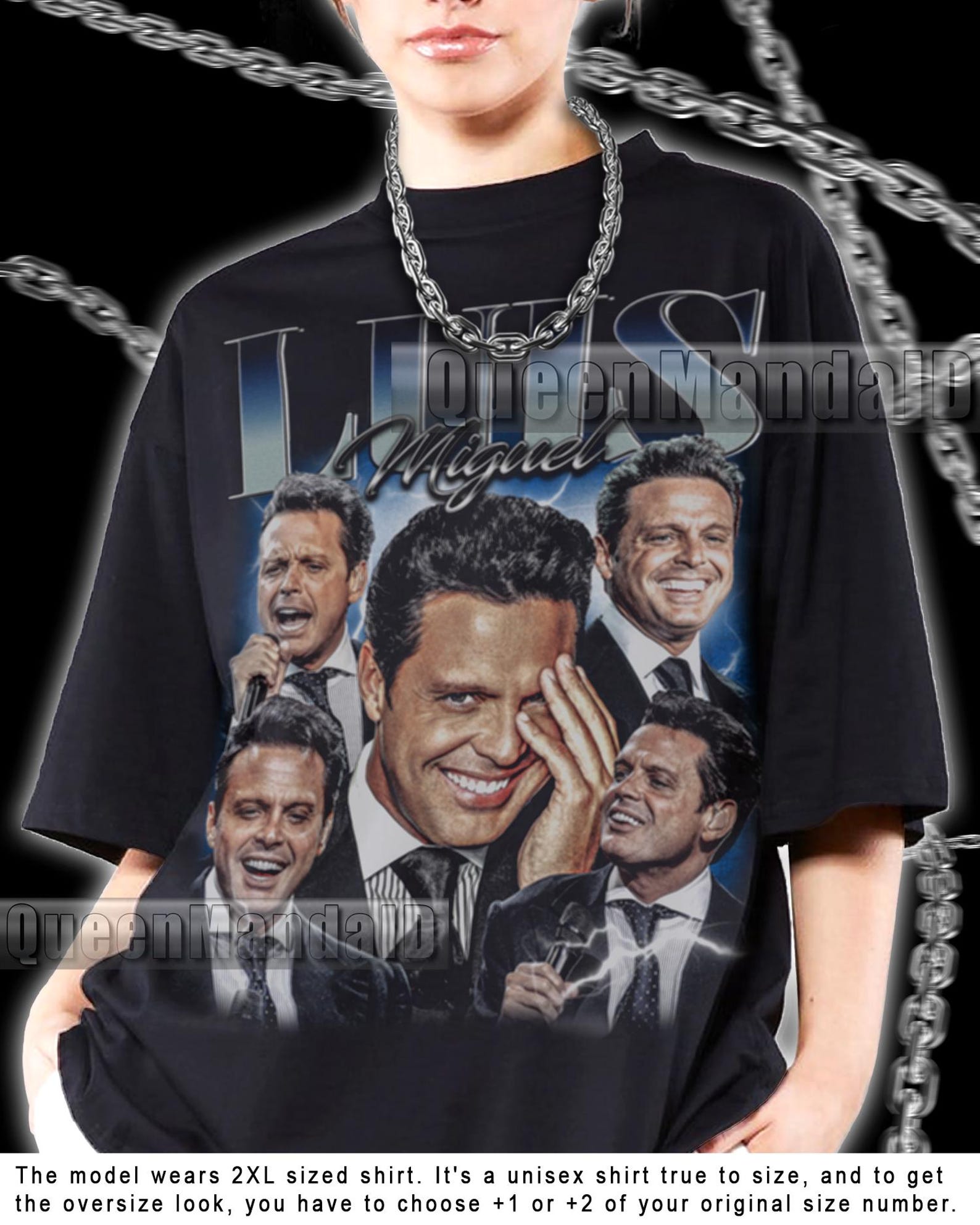 Luis Miguel Vintage T-Shirt, 90s Retro Fan Tee PK229 2XL