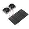 Solar Power Air Extractor Waterproof 100W Solar Generator Double Exhaust Fan for RV Yacht