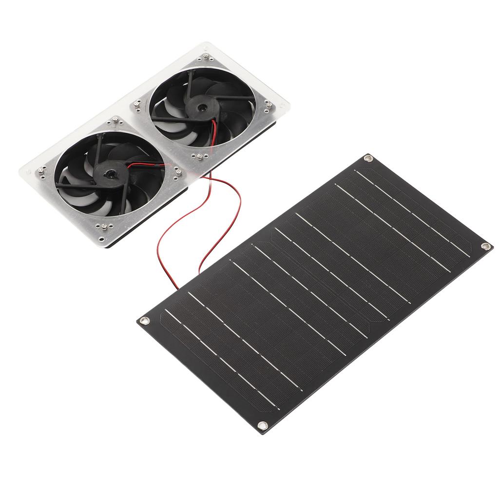Solar Power Air Extractor Waterproof 100W Solar Generator Double Exhaust Fan for RV Yacht