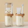 Cartoon Portable Toothbrush Cup Non-Slip Eco-Friendly Kids Gargle Cup Plastic High-capacity Travel Brush Cup Camping