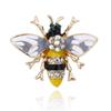 European Honey Bee Brooch: Women's Fashion Animal Lapel Pin for Suit or Flower Decoration.