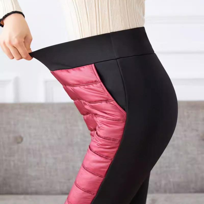 Plus Velvet Thick Cotton Trousers, Leggings, Outer Wear, Autumn and Winter Warm Down Cotton Trousers, Women's Middle-aged and Elderly Warm Pants