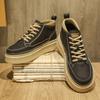 Autumn mid-top board shoes retro platform high-top shoes casual Martin boots