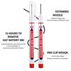 4pcs Vibrant & Fade-Resistant Colors Long-tip Permanent Markers, Works on Most Surfaces