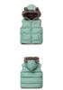Gilet Imbottito in Cotone con Cappuccio per Bambini, Autunno/Inverno 2026 Unisex Caldo con Interno in Pile per Bambini.