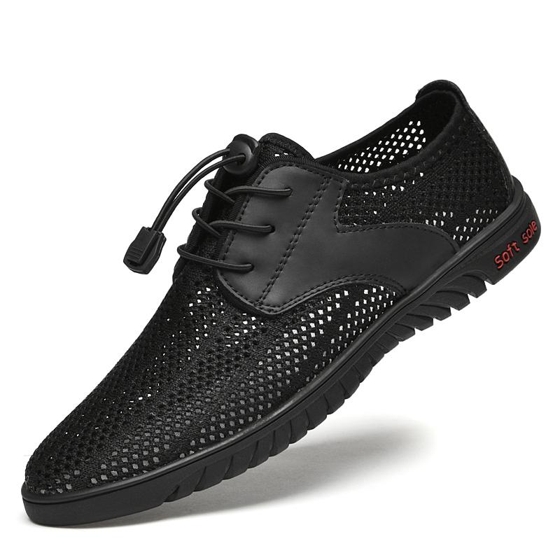 Fashion Summer Outdoor Travel Running Casual Shoes Men's Mesh Sports Shoes Fashion Mountaineering Breathable Lightweight Anti Slip Shoes