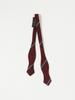 [BEAMS PLUS] Silk Wide Regimental Tie Bow Tie for Men, Wine Free, 38440090107