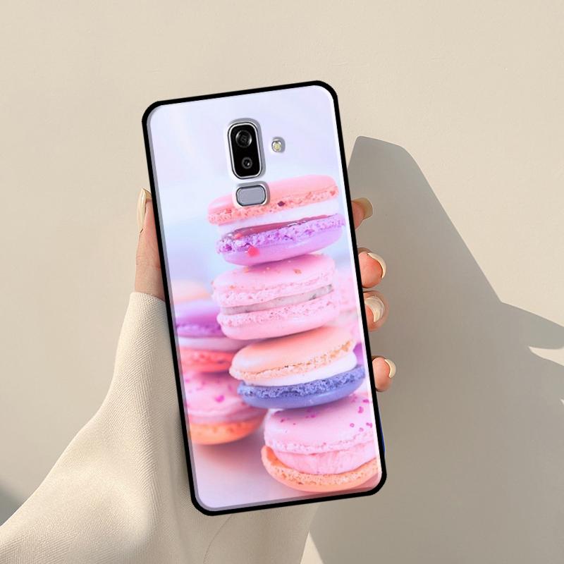 Macarons Cake Dessert Cute Case For Samsung Galaxy J3 J5 J7 2017 A3 A5 J1 2016 J4 J6 Plus A6 A7 A8 A9 J8 2018 Coque